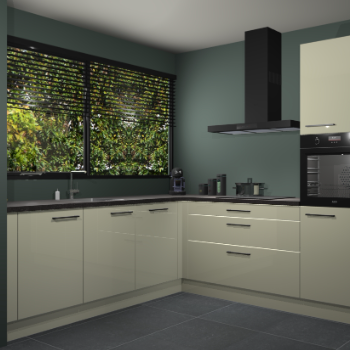 Magnolia hoogglans keuken IJsland 31468