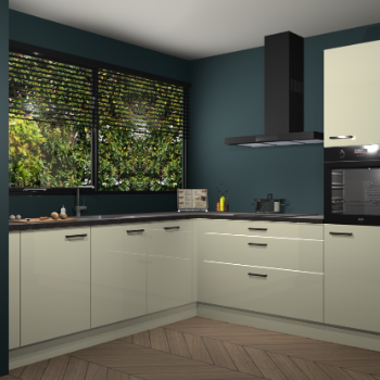 Magnolia hoogglans keuken IJsland 31469
