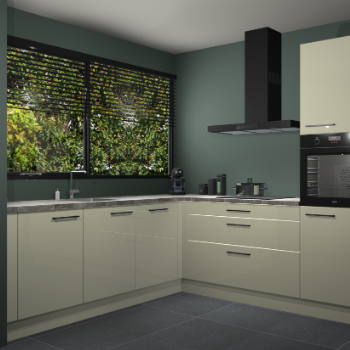 Magnolia hoogglans keuken IJsland 31474