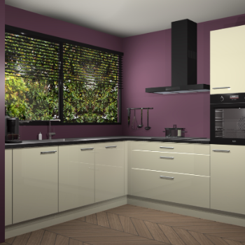 Magnolia hoogglans keuken IJsland 31483
