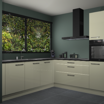 Magnolia hoogglans keuken IJsland 31486