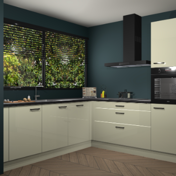 Magnolia hoogglans keuken IJsland 31487