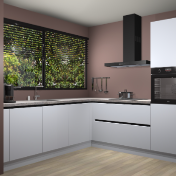 Sneeuwwitte greeploze keuken IJsland 31520