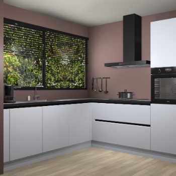 Sneeuwwitte greeploze keuken IJsland 31526