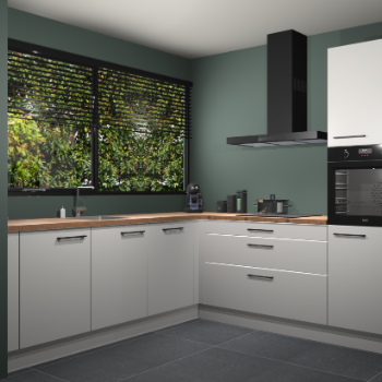 Zijdegrijze keuken IJsland 31534