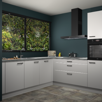 Zijdegrijze keuken IJsland 31541