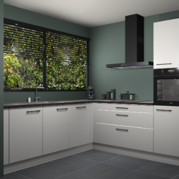 Zijdegrijze keuken IJsland 31546