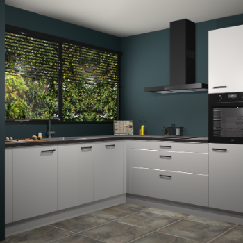 Zijdegrijze keuken IJsland 31547