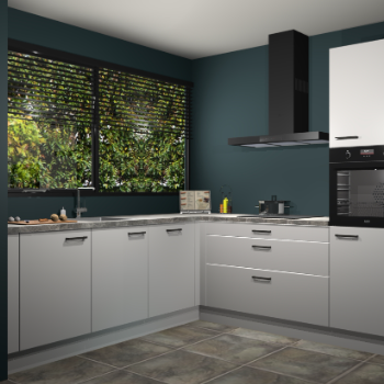 Zijdegrijze keuken IJsland 31553