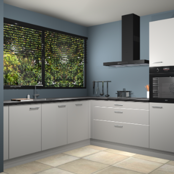 Zijdegrijze keuken IJsland 31562