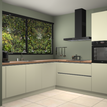 Magnolia greeploze keuken IJsland 31571