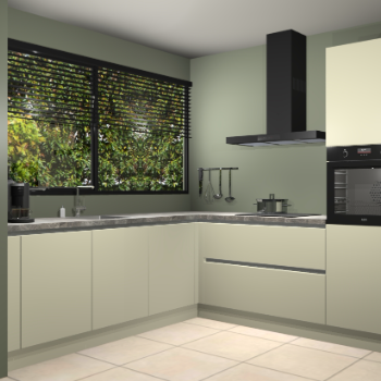 Magnolia greeploze keuken IJsland 31590