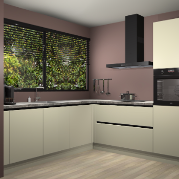 Magnolia greeploze keuken IJsland 31593