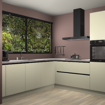 Magnolia greeploze keuken IJsland 31599