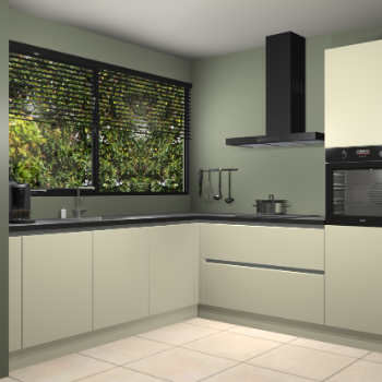 Magnolia greeploze keuken IJsland 31602