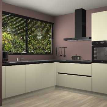 Magnolia greeploze keuken IJsland 31605