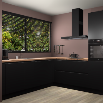 Zwarte greeploze keuken IJsland 31612