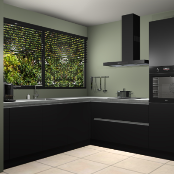 Zwarte greeploze keuken IJsland 31615