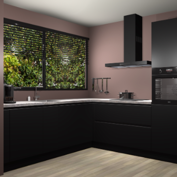 Zwarte greeploze keuken IJsland 31636