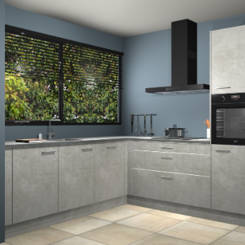 Beton opaal keuken IJsland 31812