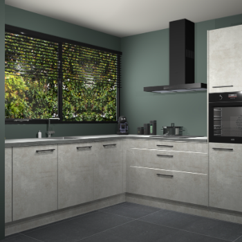 Beton opaal keuken IJsland 31814