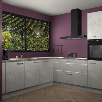 Beton opaal keuken IJsland 31823