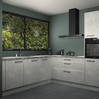 Beton opaal keuken IJsland 31826