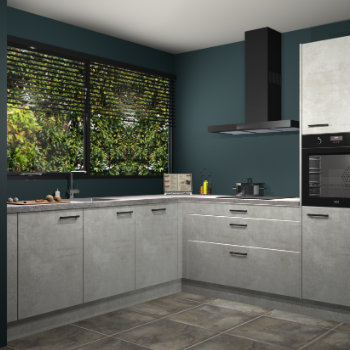 Beton opaal keuken IJsland 31833