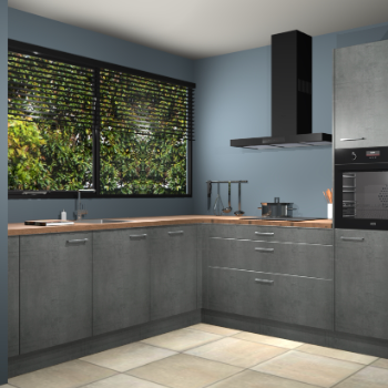 Beton parelgrijs keuken IJsland 31844