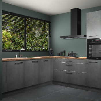 Beton parelgrijs keuken IJsland 31846