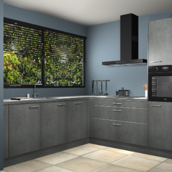 Beton parelgrijs keuken IJsland 31851