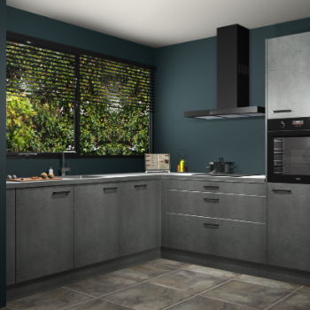 Beton parelgrijs keuken IJsland 31854