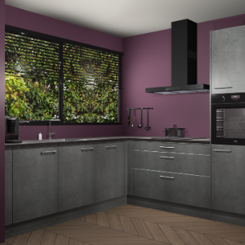 Beton parelgrijs keuken IJsland 31856