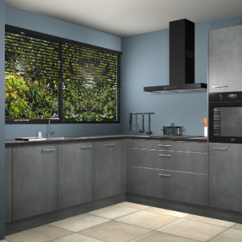 Beton parelgrijs keuken IJsland 31857