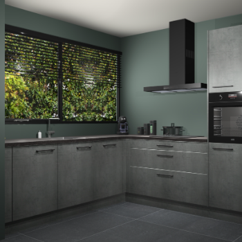 Beton parelgrijs keuken IJsland 31859