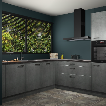 Beton parelgrijs keuken IJsland 31860