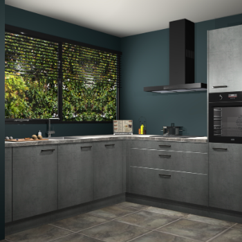 Beton parelgrijs keuken IJsland 31866