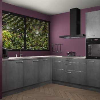 Beton parelgrijs keuken IJsland 31868