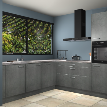 Beton parelgrijs keuken IJsland 31869