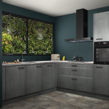 Beton parelgrijs keuken IJsland 31872