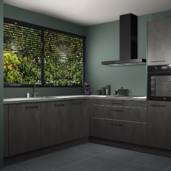 Beton antraciet keuken IJsland 31890