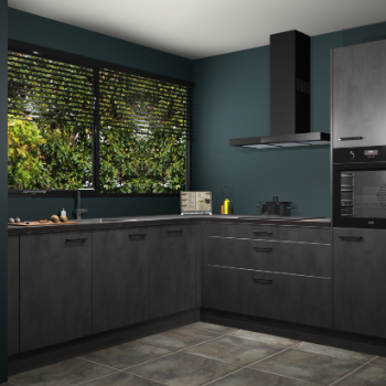 Beton antraciet keuken IJsland 31897