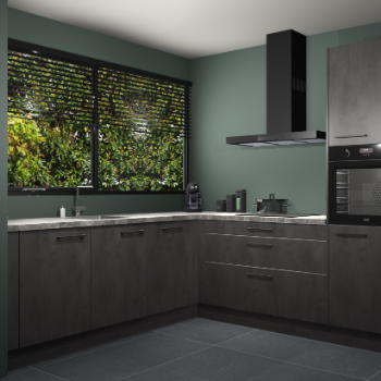 Beton antraciet keuken IJsland 31902