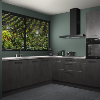 Beton antraciet keuken IJsland 31908