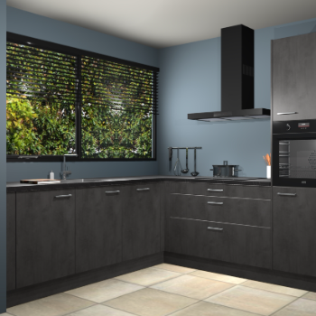 Beton antraciet keuken IJsland 31912