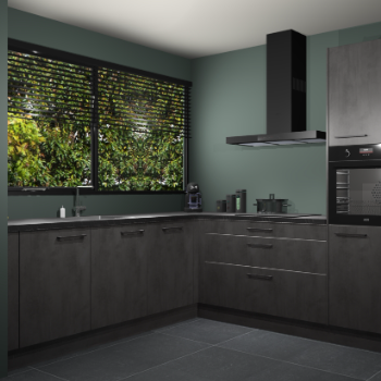 Beton antraciet keuken IJsland 31914