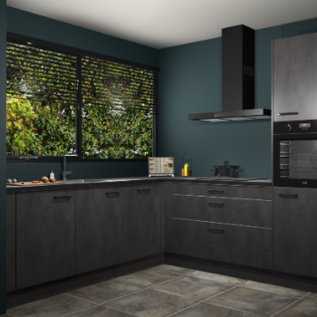 Beton antraciet keuken IJsland 31915