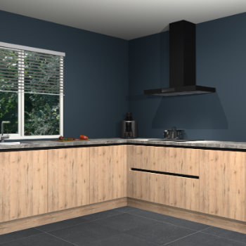 Madera natuur greeploze keuken Letland 32094