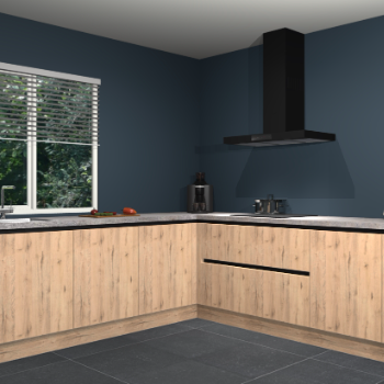 Madera natuur greeploze keuken Letland 32100