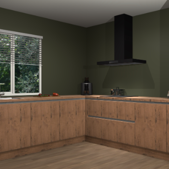 Astoria eiken greeploze keuken Letland 32109